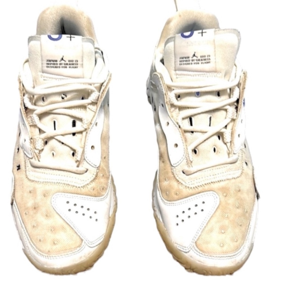 Jordan Cream and White Sneakers with Breathable Mesh - Picture 4 of 4